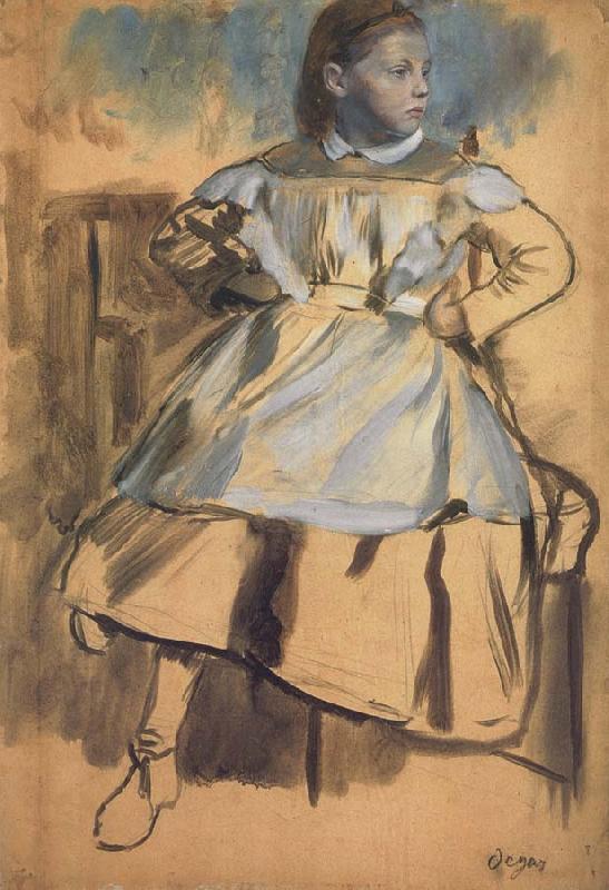 Edgar Degas Glulia Bellelli,Study for the belletti Family oil painting picture